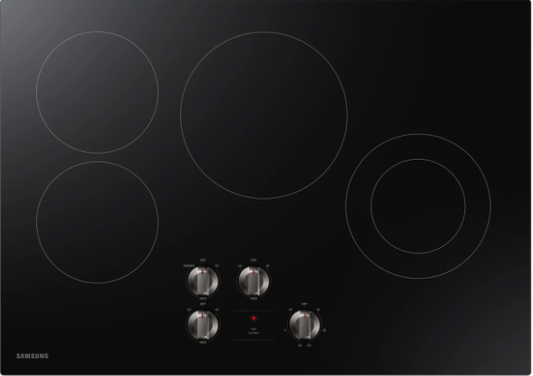 Electric radiant cooktop